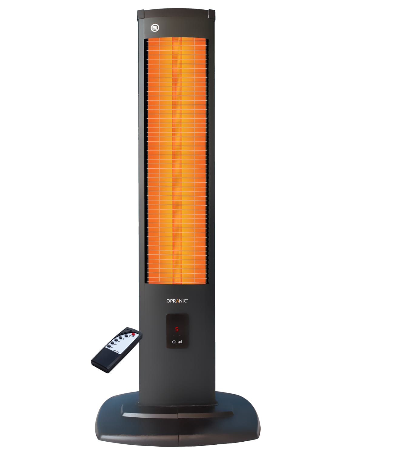 OPRANIC THOR S50, Tragbarer Terrassenheizer 2000W, IR-X, IP34, Fernbedienung, Schwarz