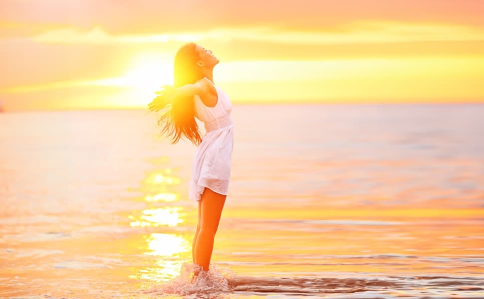 the sun warming infrared rays
