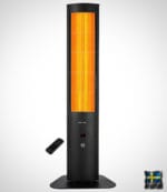 Elegant design med mjuk värmeglöd Opranic Thor S70 infravärmare för utomhusbruk