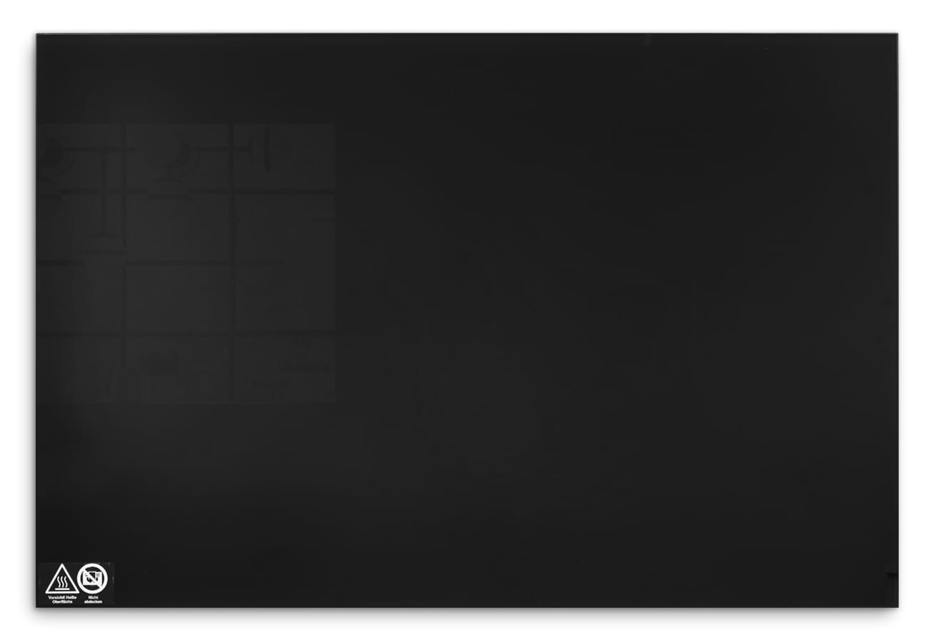 OPRANIC P7 Glas-Infrarotheizung 450W – 900W in Weiß oder Schwarz