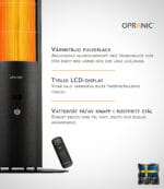 Tydlig digital display och enkel användning Opranic Thor S70 LCD-display och strömknapp